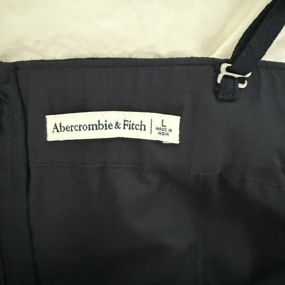 Abercrombie & Fitch Black Spaghetti-Strap Maxi Dress